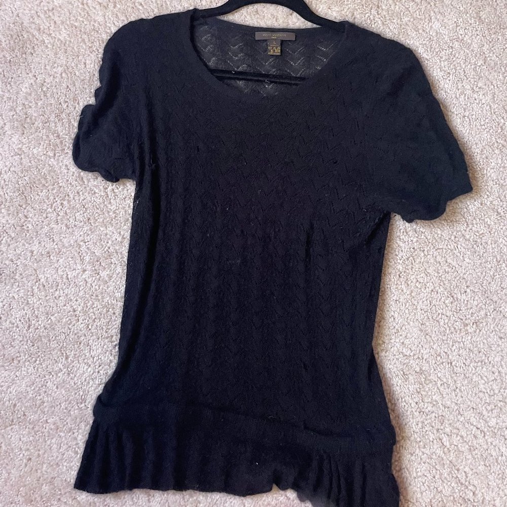 Louis Vuitton Vintage Knit Cashmere Top Size L